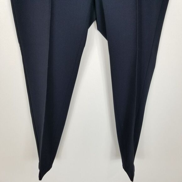 Talbots Women Plus High Waist Skinny Ankle Pants Size 16 W Navy Stretchy - Picture 3 of 9